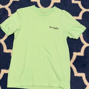 columbia green fishing shirt